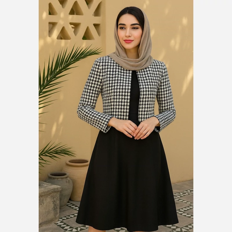 کت و دامن پشمی پاییزه مناسب شب یلدا