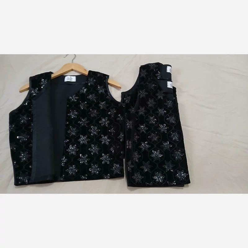 وست مخمل پولکدوزی